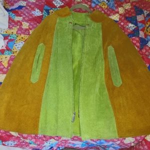 Vintage Suede Poncho